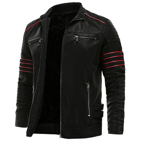 Sabastian™ | Robuste Leder-Bikerjacke