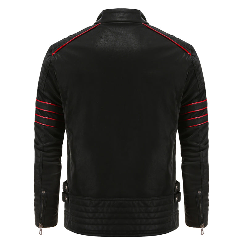 Sabastian™ | Robuste Leder-Bikerjacke