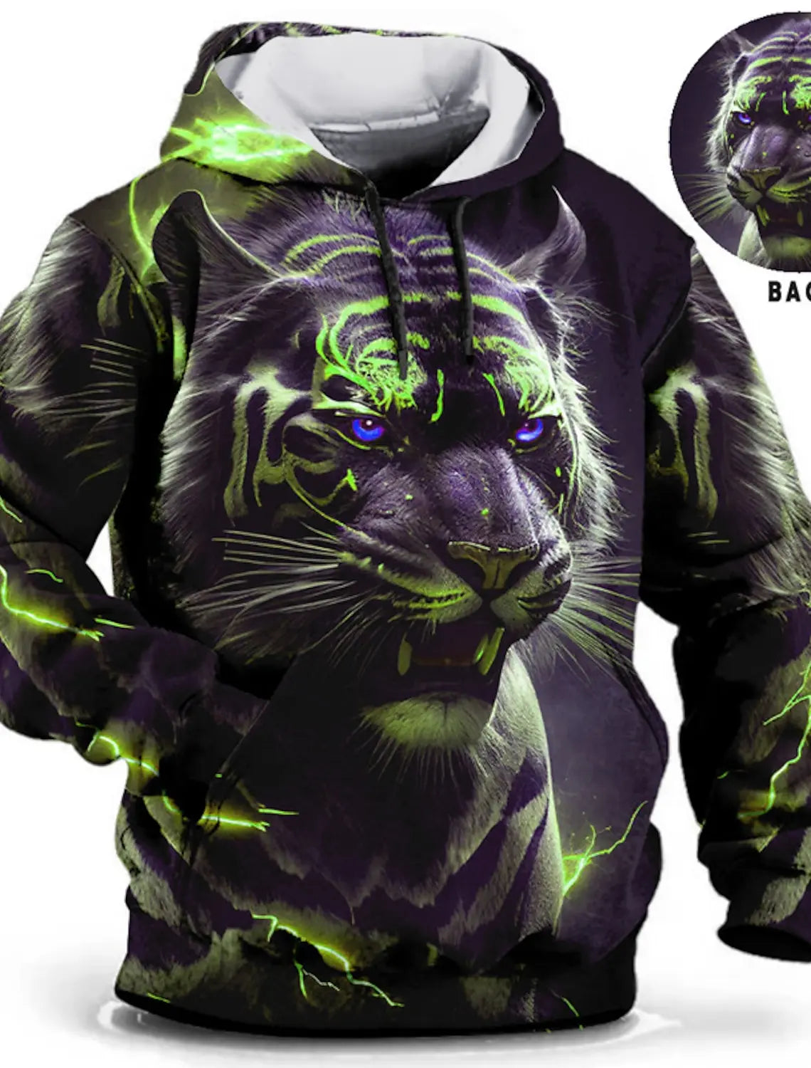 Idris™ | Tiger-Print Kapuzenpullover