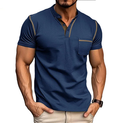 Dominic™ | Lässiges Kurzarm-Poloshirt mit Farbblock-Design