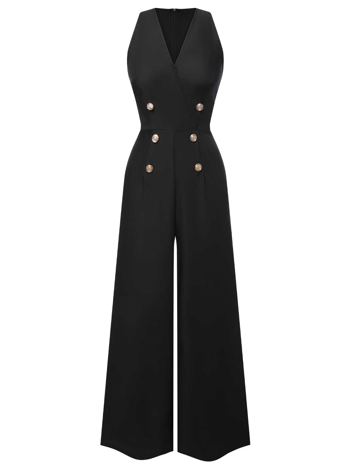 Adaline™ | 50er Jahre Jumpsuit mit Knopfleiste