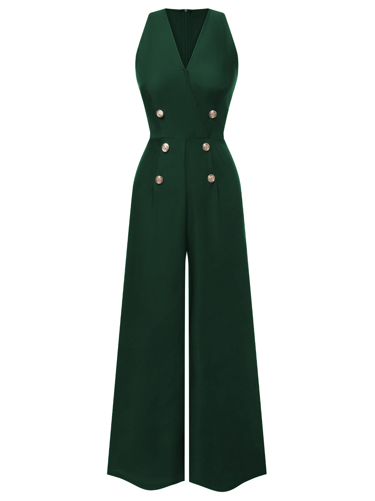 Adaline™ | 50er Jahre Jumpsuit mit Knopfleiste