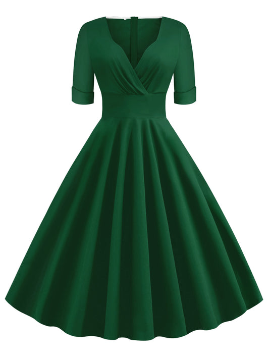 Bailey™ | Vintage 50er Jahre Cocktailkleid Mit V-Ausschnitt