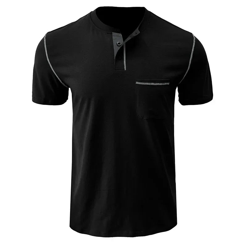 Dominic™ | Lässiges Kurzarm-Poloshirt mit Farbblock-Design