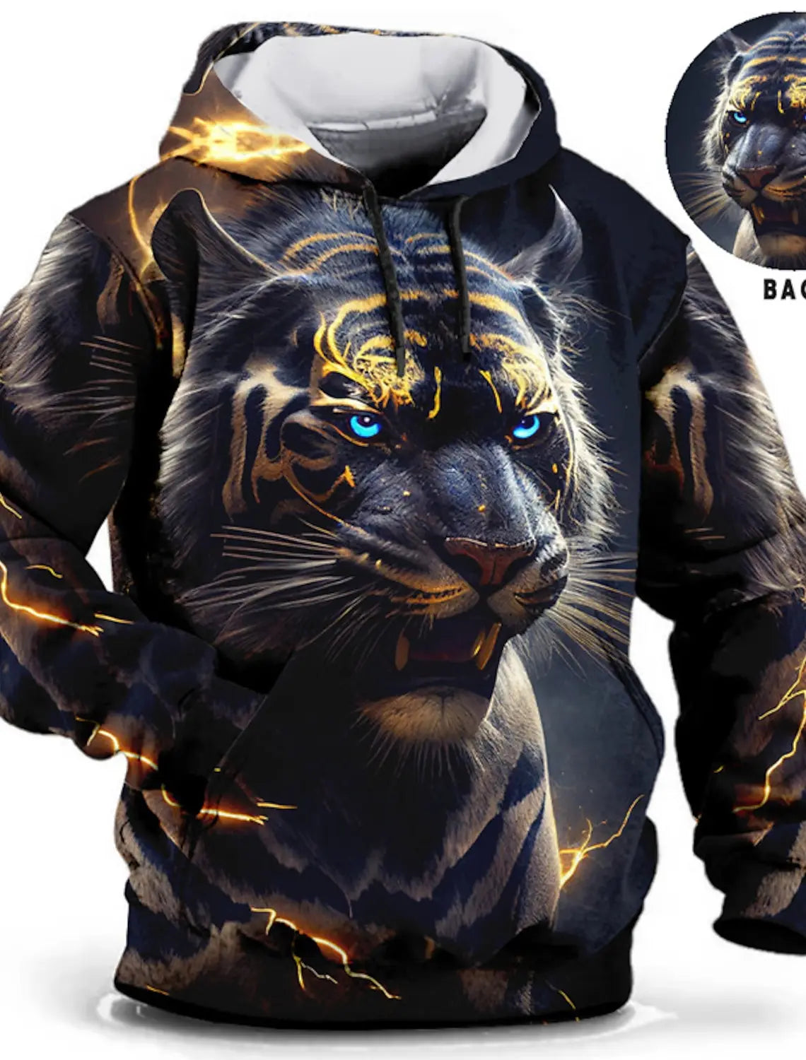 Idris™ | Tiger-Print Kapuzenpullover