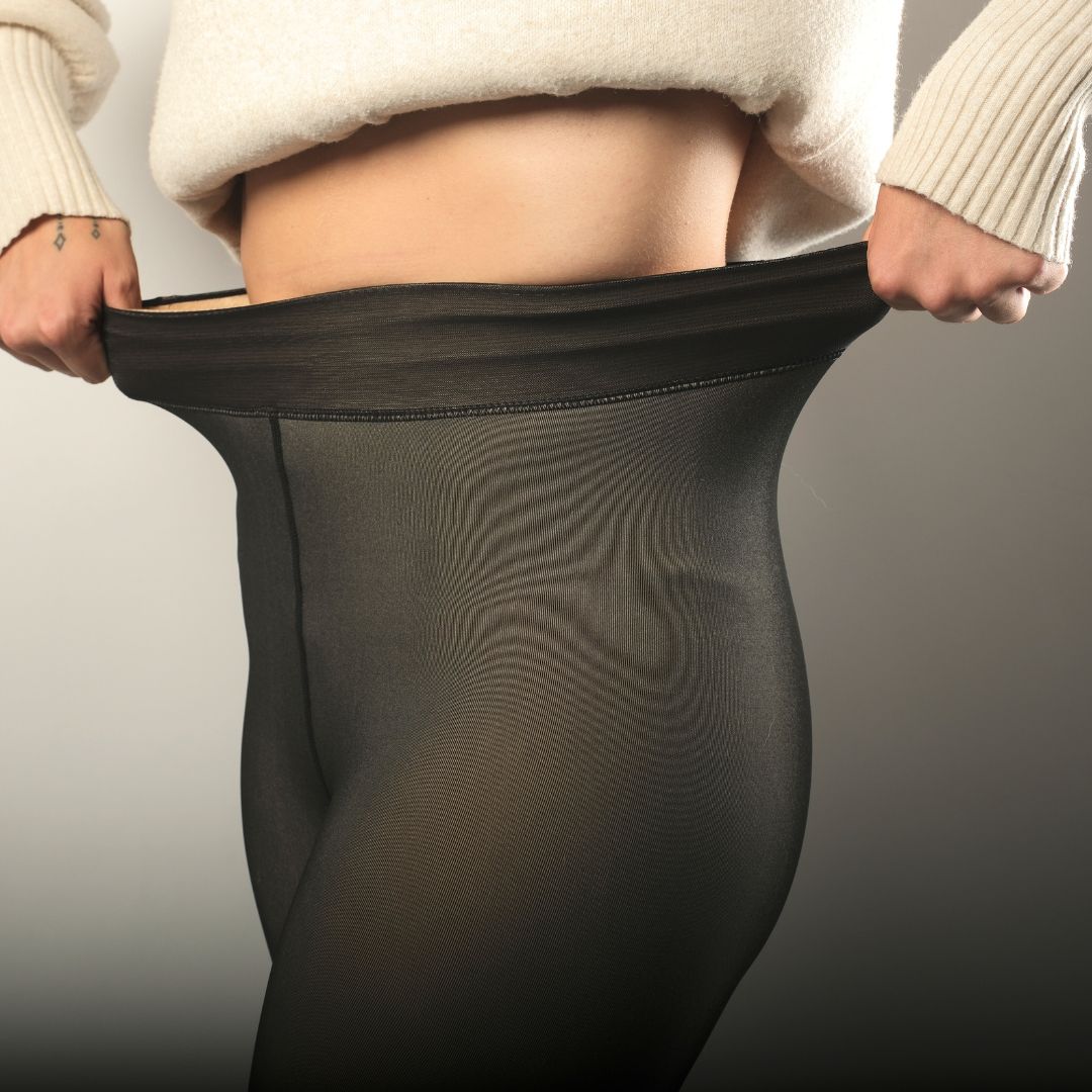 Laylah™ |Fleece Strumpfhose mit stilvoller Naht