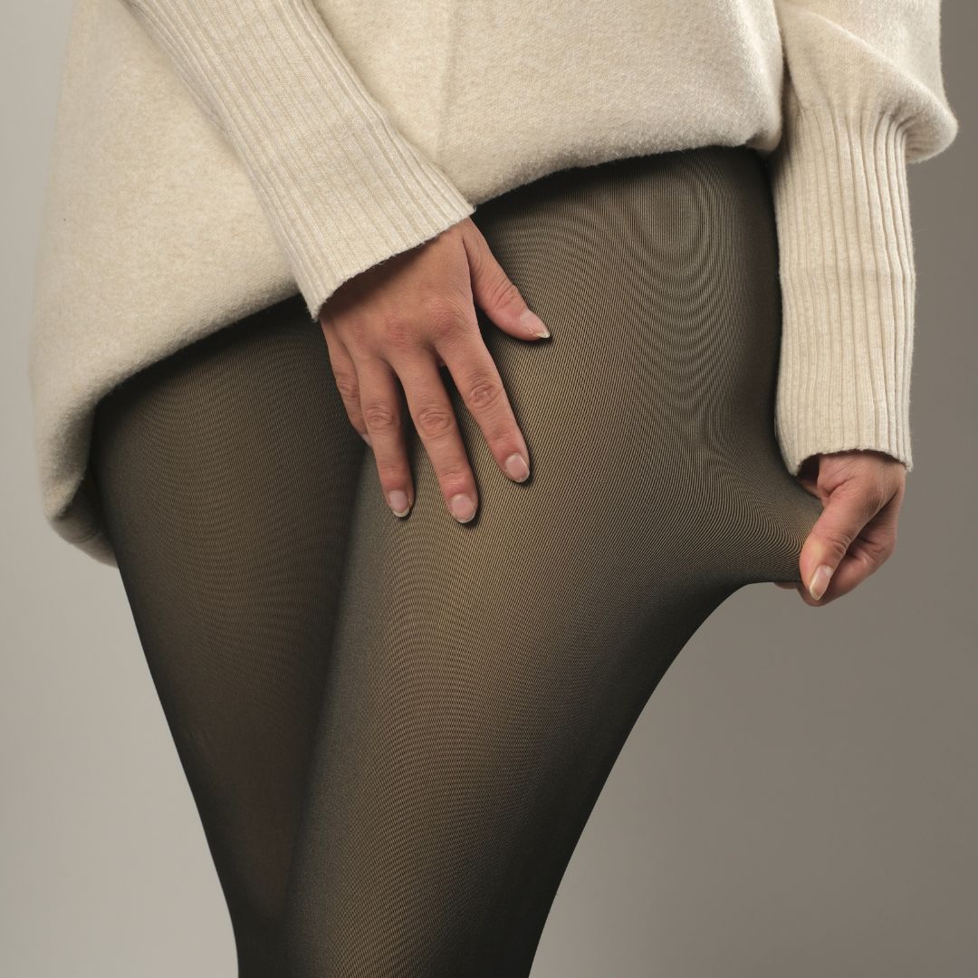 Laylah™ |Fleece Strumpfhose mit stilvoller Naht