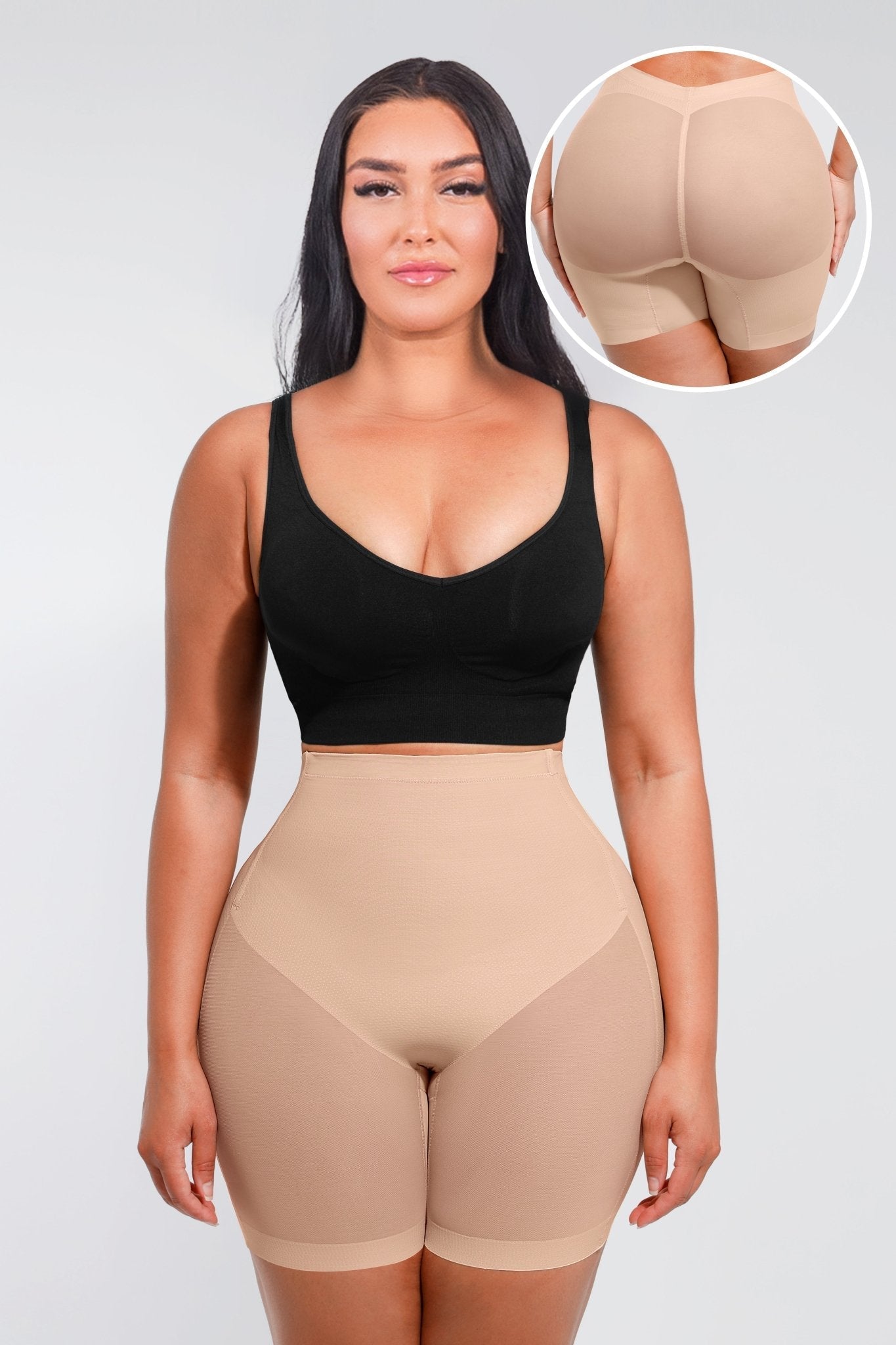 Madison™ | Bauchstraffender Body mit Mesh und Po-Lifting