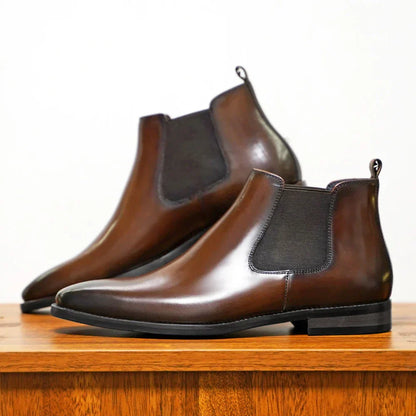 Christopher™ | Verfeinerte Leder Chelsea Boots